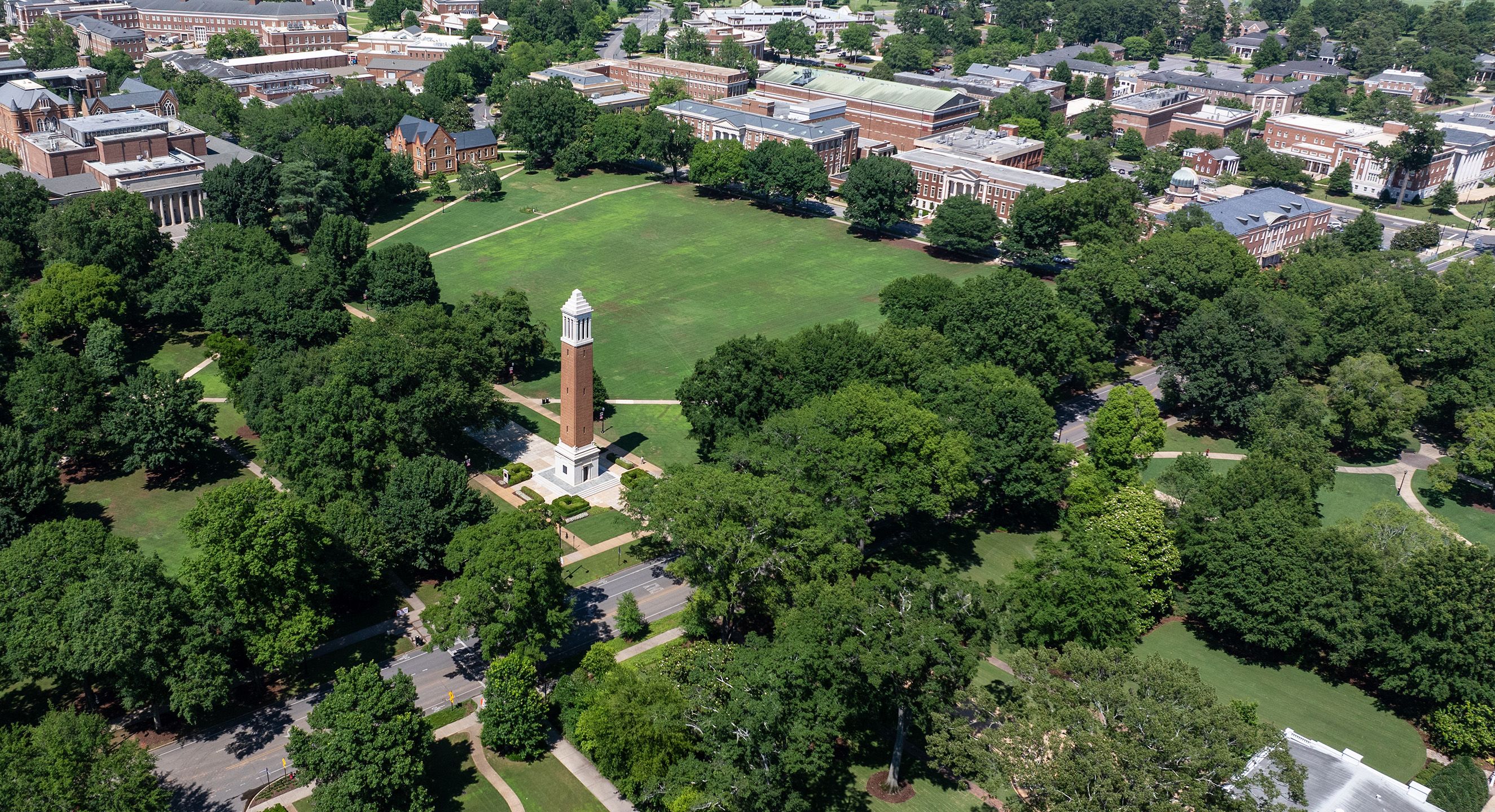 Aerial view of the UA quad