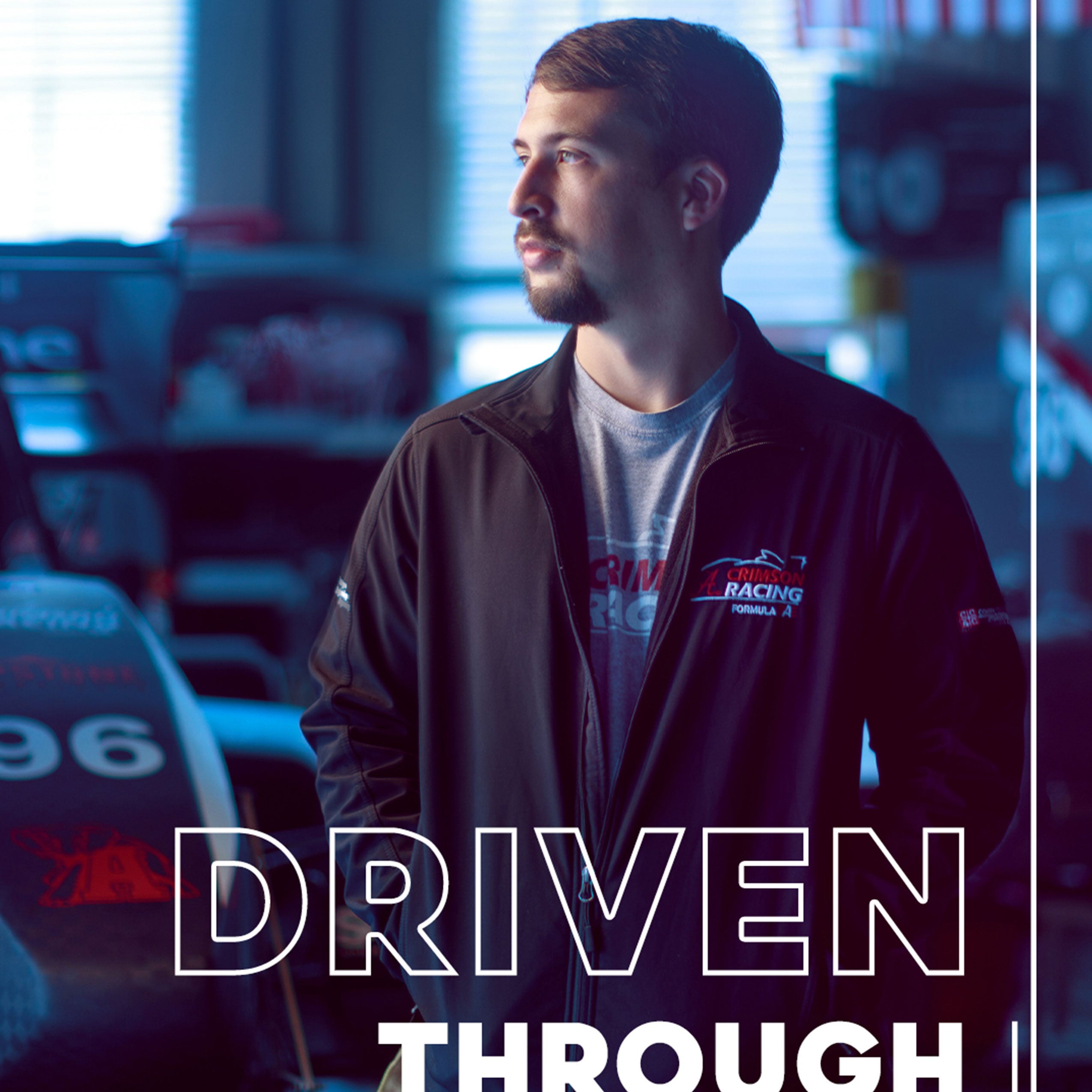 Legends digital banner ad featuring student, Cole Frederick.