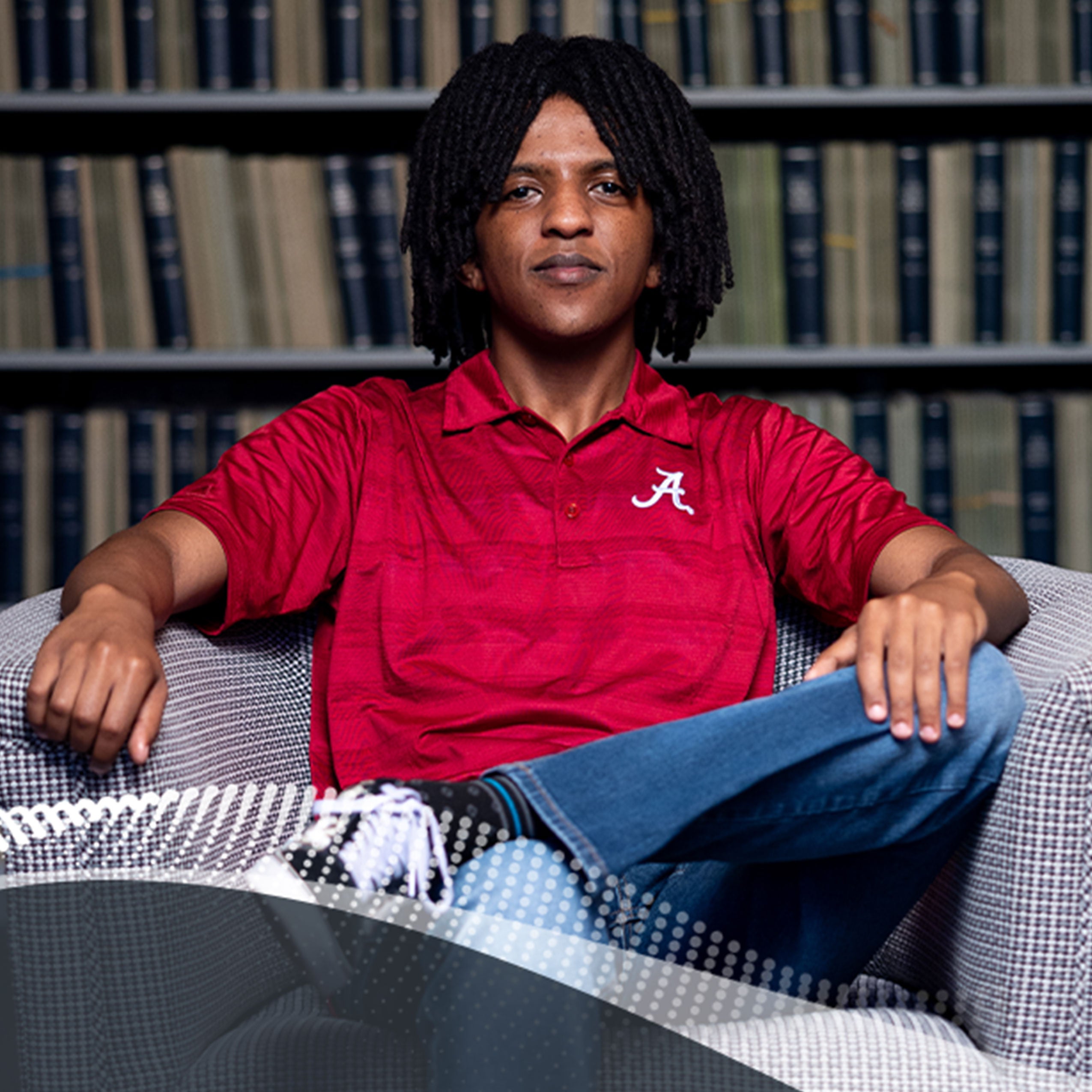 Legends digital banner ad featuring student, Yonathan Janka.