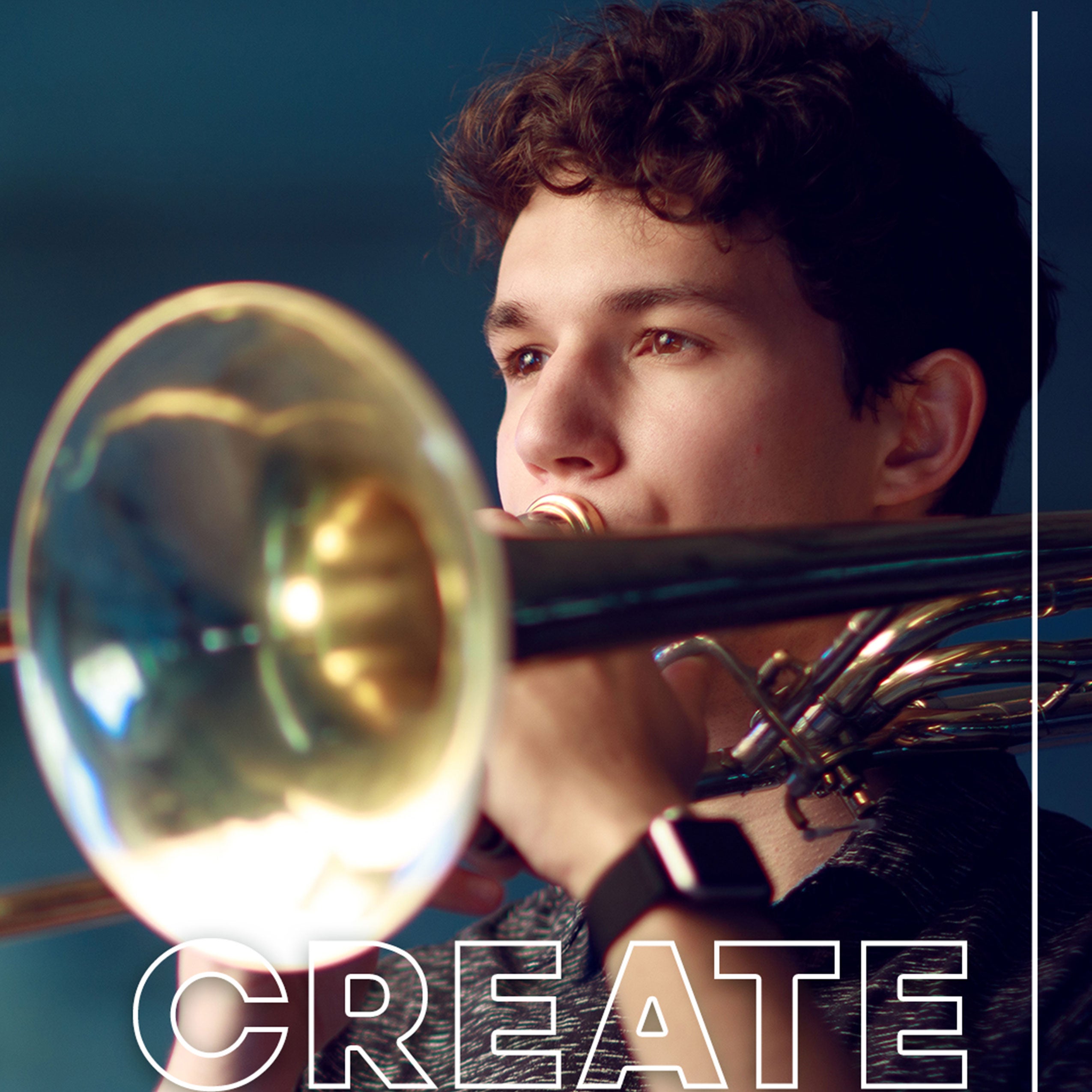 Legends digital banner ad featuring student, Isaiah Vasquez.